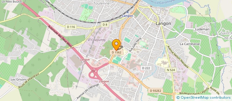 localisation de l'entreprise SCI DE BLANCHE NEIGE à LANGON