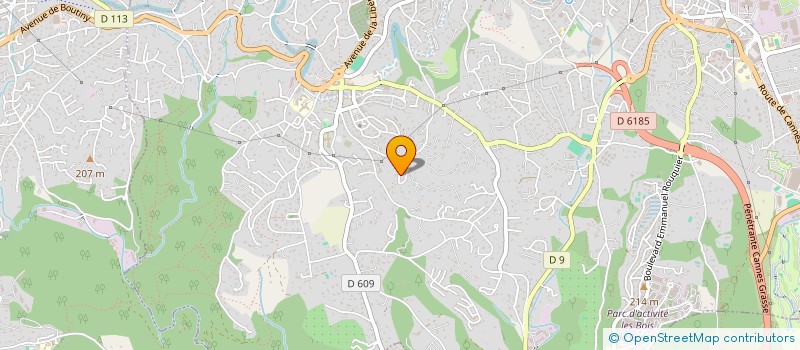 localisation de l'entreprise SCI DE BLANCHET à GRASSE