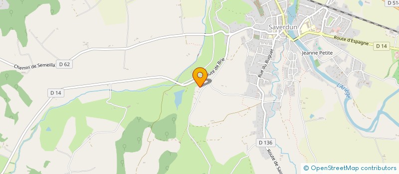 localisation de l'entreprise SCI DE BOGUES à SAVERDUN