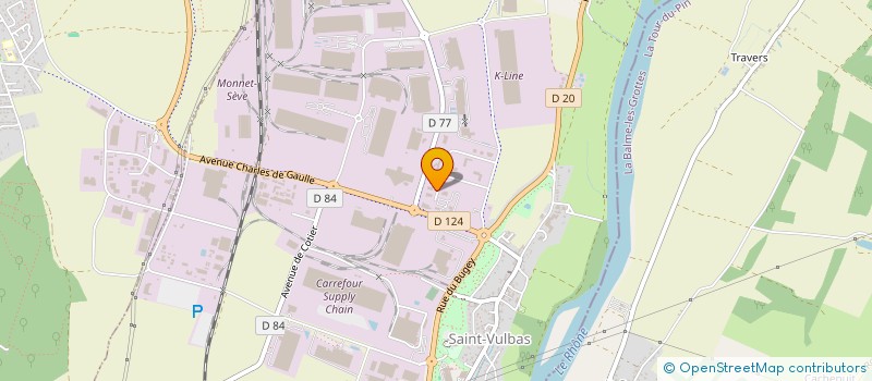 localisation de l'entreprise SCI DE BOIS RIGAULT  SAINT-VULBAS