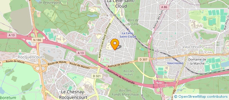 localisation de l'entreprise SCI DE BOISFONTAINE  LA CELLE-SAINT-CLOUD