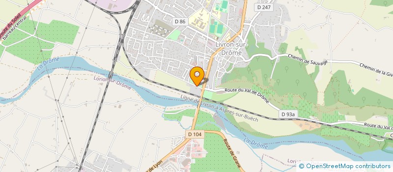 localisation de l'entreprise SCI DE BOMPARD  LIVRON-SUR-DROME