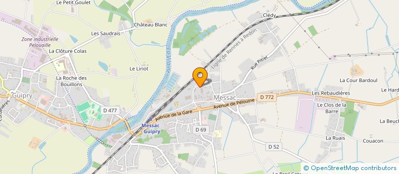 localisation de l'entreprise SCI DE BONABRY  GUIPRY-MESSAC