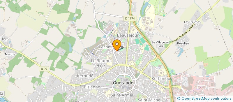 localisation de l'entreprise SCI DE BONNE SOURCE  GUERANDE