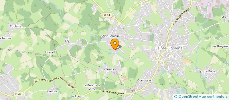 localisation de l'entreprise SCI DE BONNEFONT à SAINTE-SIGOLENE