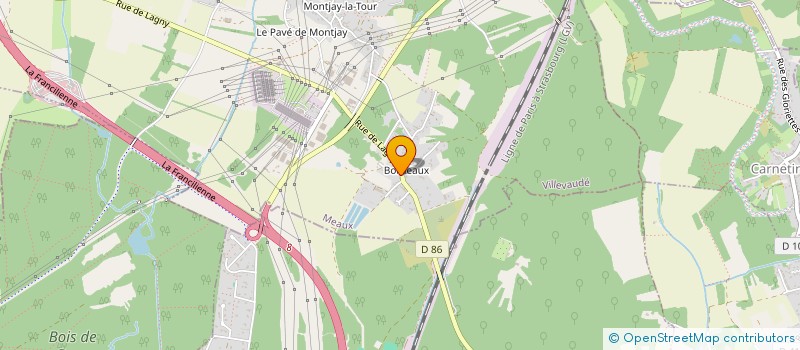 localisation de l'entreprise SCI DE BORDEAUX à VILLEVAUDE