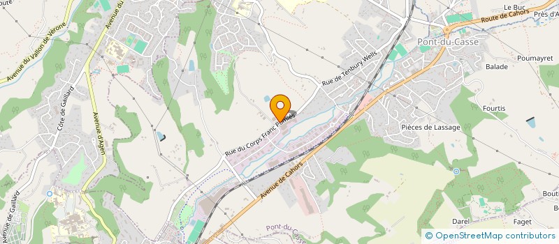 localisation de l'entreprise SCI DE BORIE  PONT-DU-CASSE