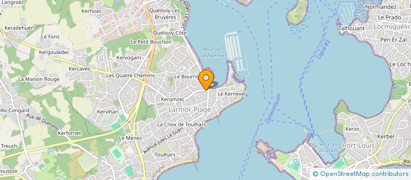 localisation de l'entreprise SCI DE BORN  LARMOR-PLAGE