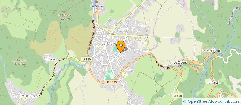 localisation de l'entreprise SCI DE BOUDIERES  LA MURE