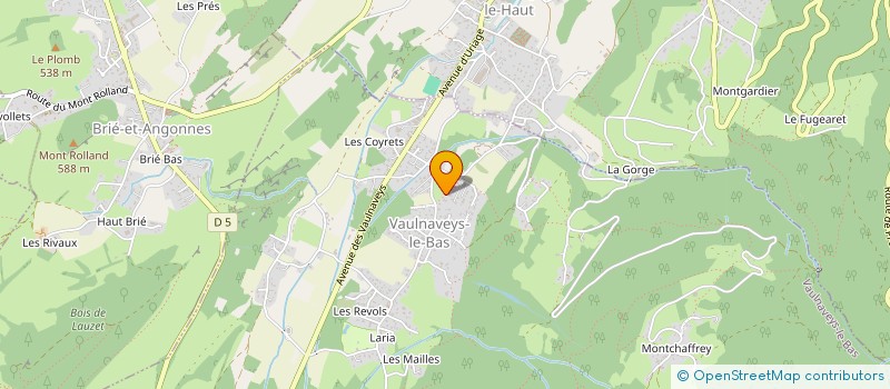 localisation de l'entreprise SCI DE BOUER  VAULNAVEYS-LE-BAS