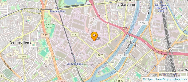 localisation de l'entreprise SCI DE BOUHANS à GENNEVILLIERS
