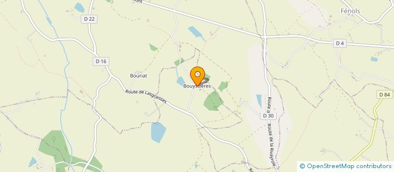 localisation de l'entreprise SCI DE BOUISSIERES  LASGRAISSES