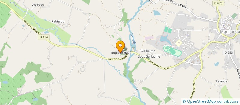 localisation de l'entreprise SCI DE BOULEDE  MONFLANQUIN