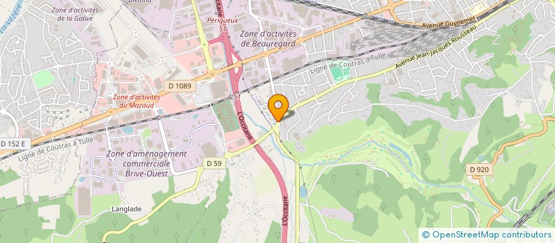 localisation de l'entreprise SCI DE BOUQUET  BRIVE-LA-GAILLARDE