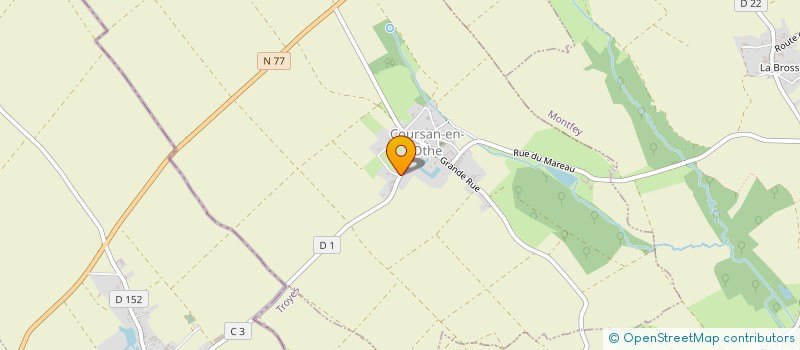 localisation de l'entreprise SCI DE BOURBEREAU  COURSAN-EN-OTHE