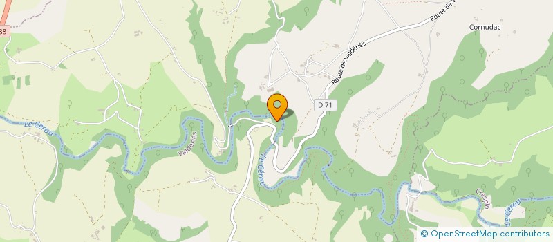 localisation de l'entreprise SCI DE BOUSSAC  VALDERIES