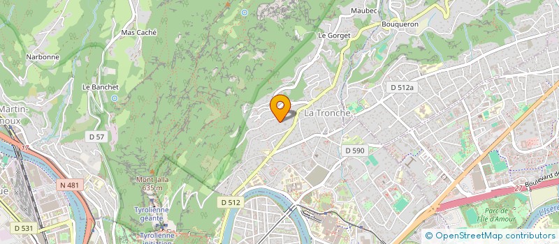 localisation de l'entreprise SCI DE BOUTER  LA TRONCHE