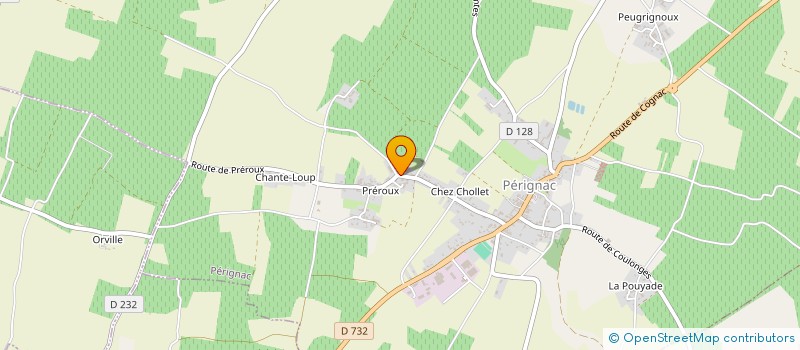 localisation de l'entreprise SCI DE BOUTIERS BRISSON à PERIGNAC