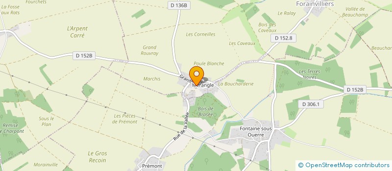 localisation de l'entreprise SCI DE BRASEE à LA CHAPELLE-FORAINVILLIERS