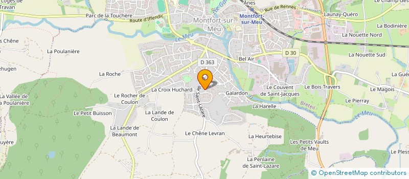 localisation de l'entreprise SCI DE BRAY  MONTFORT-SUR-MEU