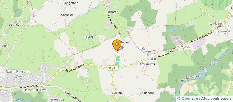 localisation de l'entreprise SCI DE BRENIEUX  SAINT-ROMAIN-D'AY