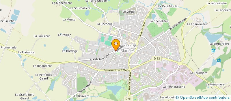 localisation de l'entreprise SCI DE BRETAGNE à SEVREMOINE