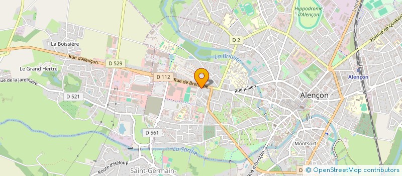 localisation de l'entreprise SCI DE BRETAGNE à ALENCON