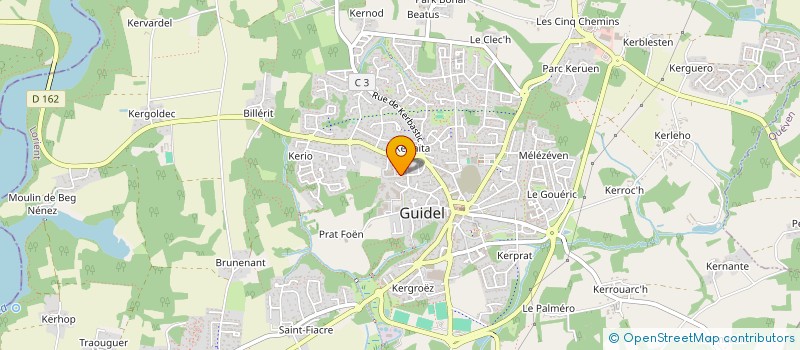 localisation de l'entreprise SCI DE BRETAGNE  GUIDEL