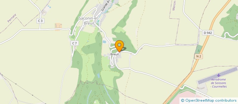 localisation de l'entreprise SCI DE BREUIL  SACONIN-ET-BREUIL