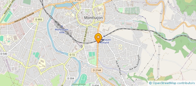 localisation de l'entreprise SCI DE BRIGNAT à MONTLUCON