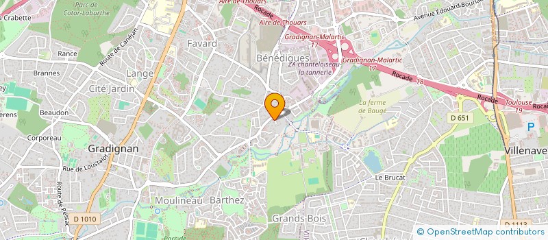 localisation de l'entreprise SCI DE BRILLAC  GRADIGNAN