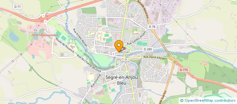 localisation de l'entreprise SCI DE BRIORD  SEGRE-EN-ANJOU BLEU