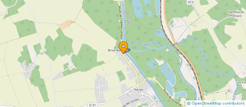localisation de l'entreprise SCI DE BRISEBARRE à NARGIS