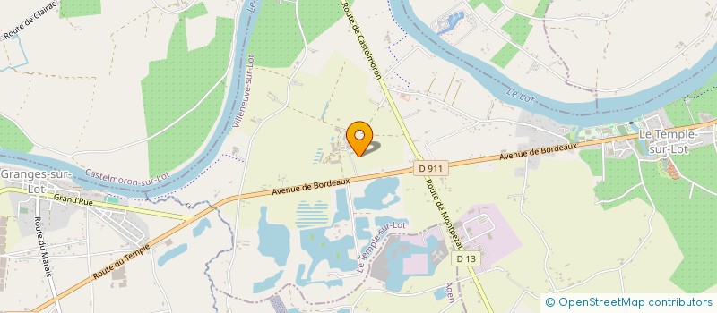 localisation de l'entreprise SCI DE BROC  LE TEMPLE-SUR-LOT