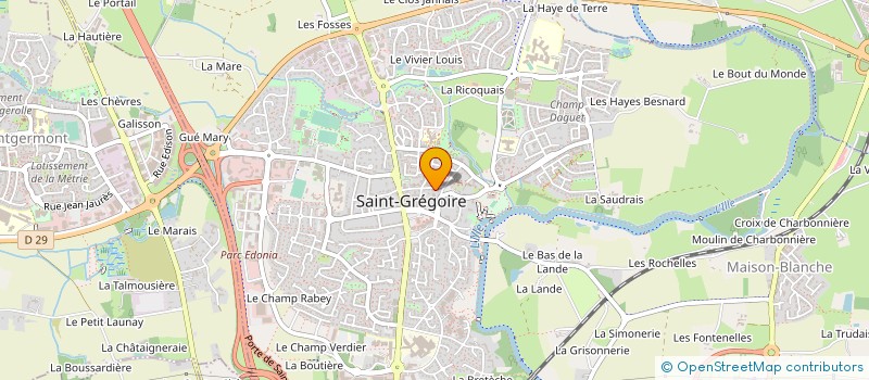 localisation de l'entreprise SCI DE BROCELIANDE  SAINT-GREGOIRE