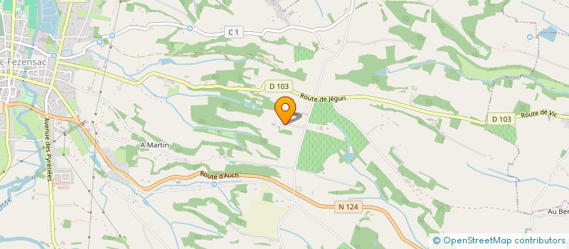 localisation de l'entreprise SCI DE BROUQUENS à VIC-FEZENSAC