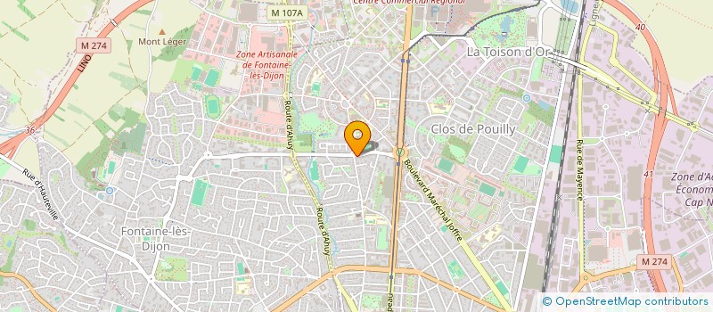 localisation de l'entreprise SCI DE BRUGES à DIJON