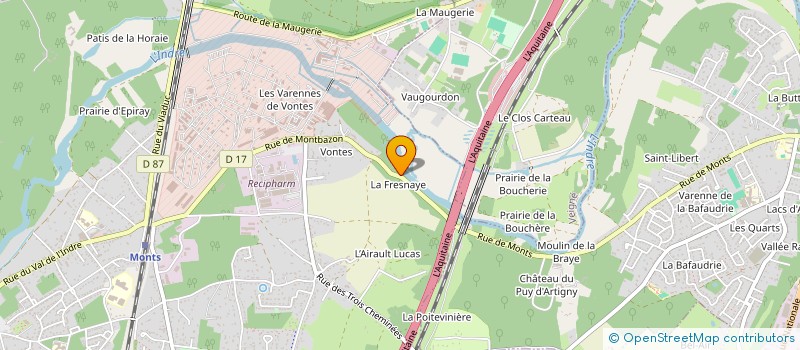 localisation de l'entreprise SCI DE BTT MIDLANDS  MONTS