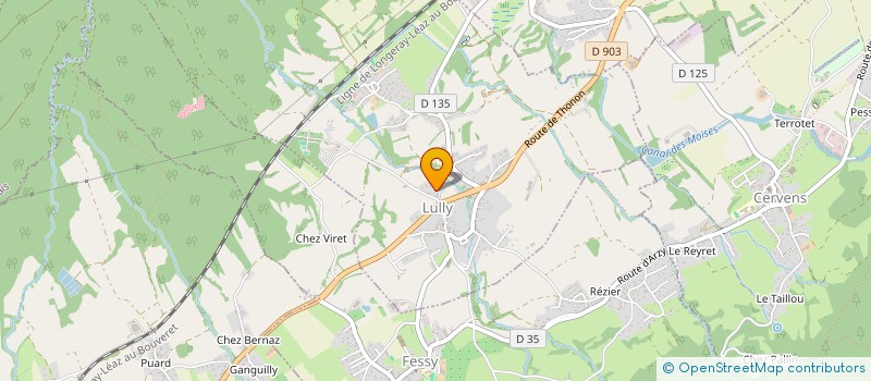 localisation de l'entreprise SCI DE BUFFAVENT  LULLY