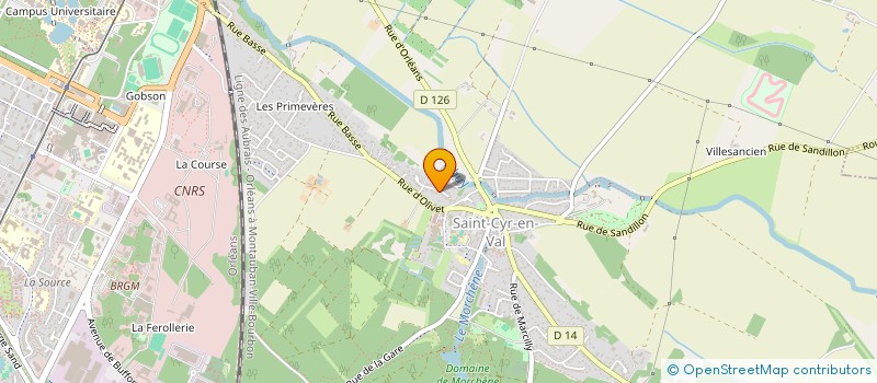 localisation de l'entreprise SCI DE BUGANEL à SAINT-CYR-EN-VAL