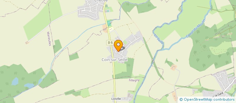 localisation de l'entreprise SCI DE BURY  COIN-SUR-SEILLE