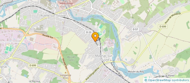 localisation de l'entreprise SCI DE BUSSAC  MAGNAC-SUR-TOUVRE