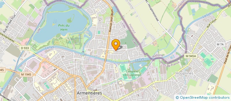 localisation de l'entreprise SCI DE BUSSCHER  ARMENTIERES