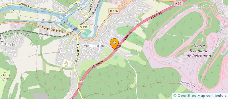 localisation de l'entreprise SCI DE BUSY INVEST  VOUJEAUCOURT