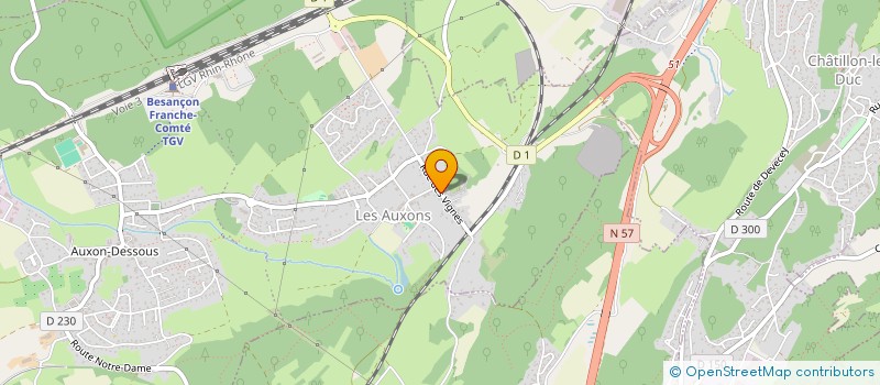 localisation de l'entreprise SCI DE BYANS  LES AUXONS