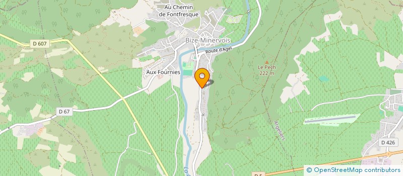 localisation de l'entreprise SCI DE CACAU  BIZE-MINERVOIS