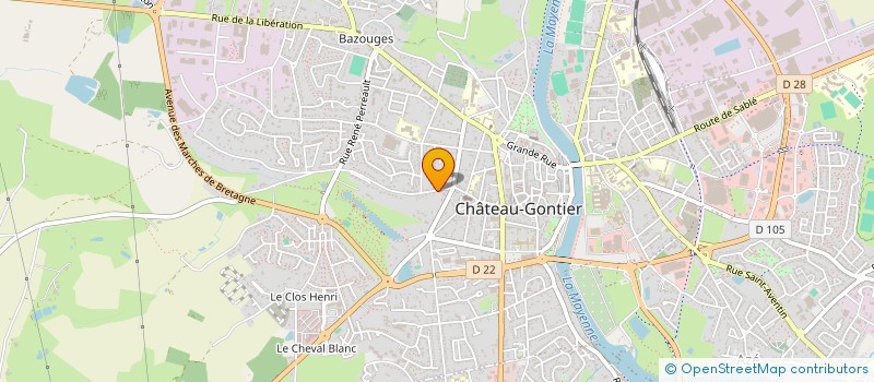 localisation de l'entreprise SCI DE CAD  CHATEAU-GONTIER-SUR-MAYENNE