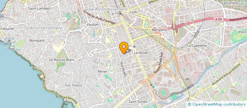localisation de l'entreprise SCI DE CADELOUP à MARSEILLE