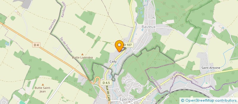 localisation de l'entreprise SCI DE CADY  RAIZEUX