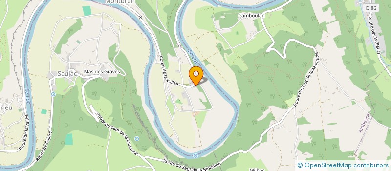 localisation de l'entreprise SCI DE CAILLAC  MONTBRUN